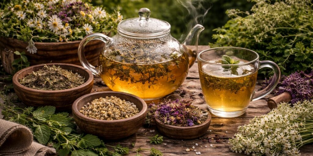 Infusion de plantes chez les gaulois