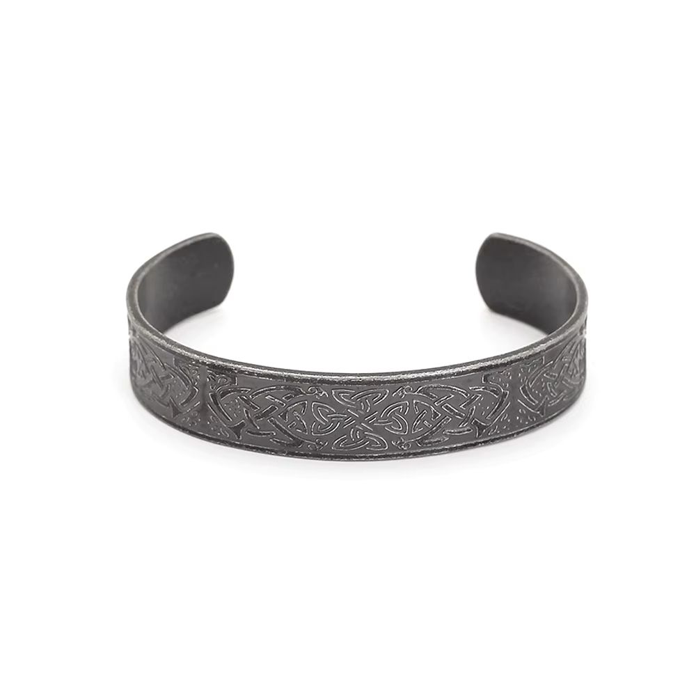 Bracelet gaulois jonc entrelacs sombres