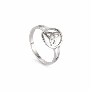 Bague gauloise triquetra cercle argent