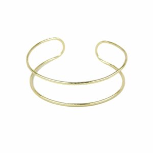 Torque gaulois double anneau doré