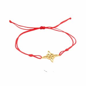 Bracelet gaulois cordon rouge symbole