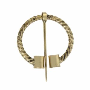 Fibule gauloise torsadée dorée classique