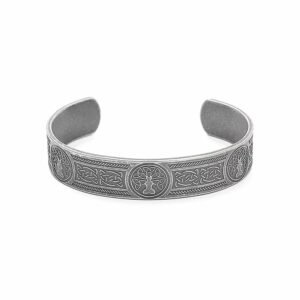 Bracelet gaulois jonc arbre de vie argent