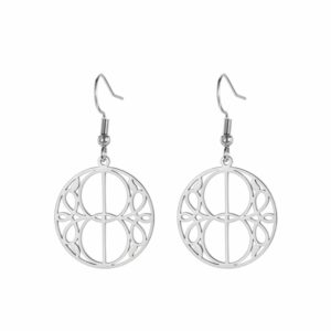 Boucles d’oreilles gauloises rondes argentées